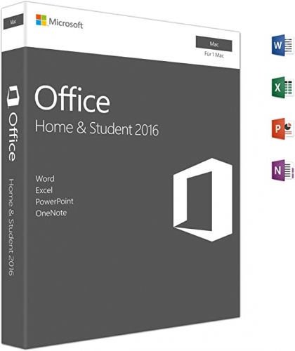 Microsoft Office 2016 Home & Student für Mac Download Lizenz 1 Device - 094865