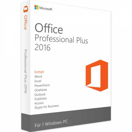 Microsoft Office 2016 Professional Plus 1PC Download Lizenz