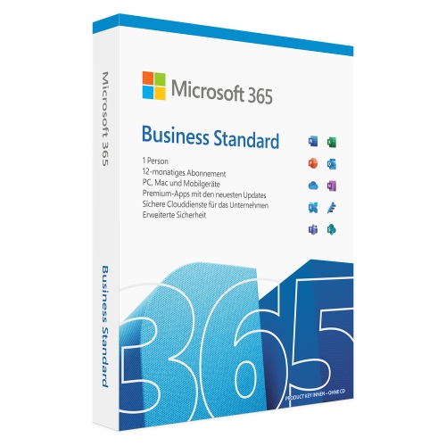 Microsoft Office 365 Business Standard | 15 Geräte / 1 Jahr | Win/Mac Download - 148477
