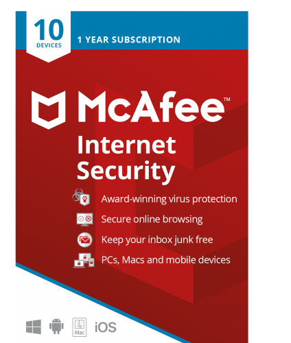 McAfee Internet Security 2021 / 1 Jahr 10 Geräte - 345778