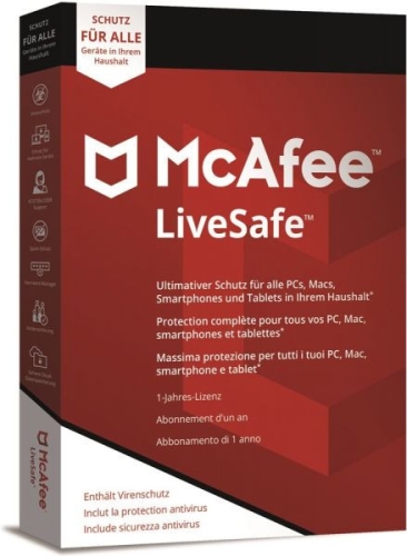 McAfee LiveSafe (unlimited Devices - 1 Jahr) - 506016