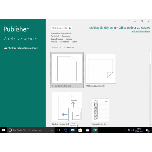Microsoft Office 2019 Professional 1PC Download Licence - 034545PLA-DE
